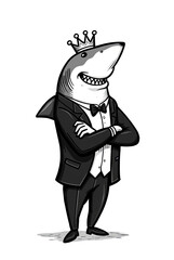 Obraz premium business shark