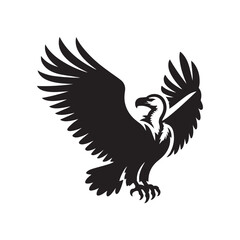 vulture vector silhouette clip art logo design illustration. collection of friend of environment. vulture sets.