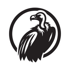 vulture vector silhouette clip art logo design illustration. collection of friend of environment. vulture sets.
