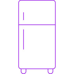Fridge icon single icon vector illustration