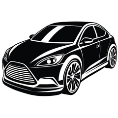 Car veriation black white design. Adobe Illustrator Artwork