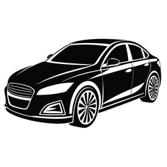 Car veriation black white design. Adobe Illustrator Artwork