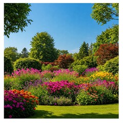 collage with flowers