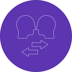 Meeting icon single icon vector illustration