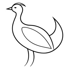 hand drawn illustration of a duck