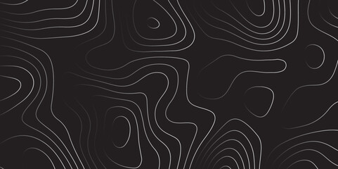  Landscape geodesy topography map background. black white  illuminated topographic lines on transparent background. Line texture pattern
