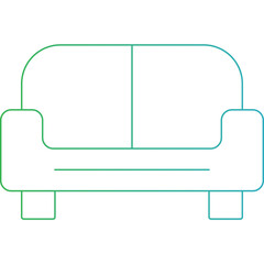 Sofa icon single icon vector illustration