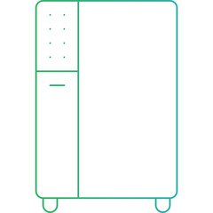 Wardrobe icon 3 single icon vector illustration