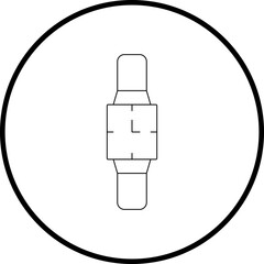 Watch icon single icon vector illustration