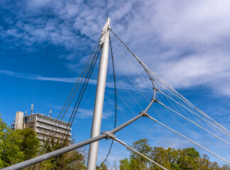 Balkon zum Meer, Brücke vom Sassnitz Rundweg am Hafen, Sassnitz, Rügen, Mecklenburg-Vorpommern, Deutschland