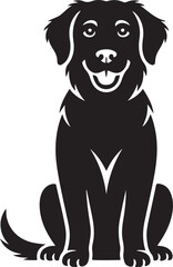 dog sitting icon symbol vector illustration isolated on white background