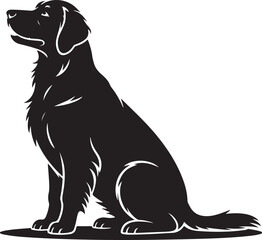 dog sitting icon symbol vector illustration isolated on white background