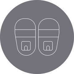 Slipper icon single icon vector illustration