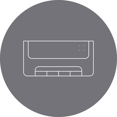 Ac icon single icon vector illustration