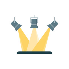 Stage Light Icon Vector Design. 