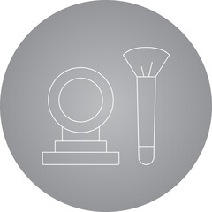 Makeup icon single icon vector illustration