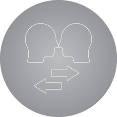 Meeting icon single icon vector illustration