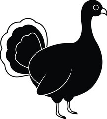 vector illustration of a turkey
