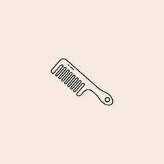 Hair Brush icon flat vector design. 