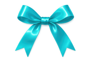 Blue transparent bow highlighting decorative gift-wrapping design