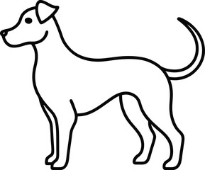vector illustration of a dog