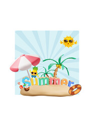 summer holiday background t-shirt