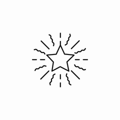sparkling star burst icon sign vector