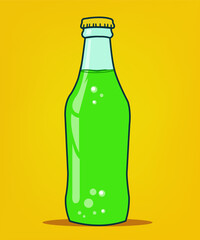 Bottle clipart icon vector elegant design