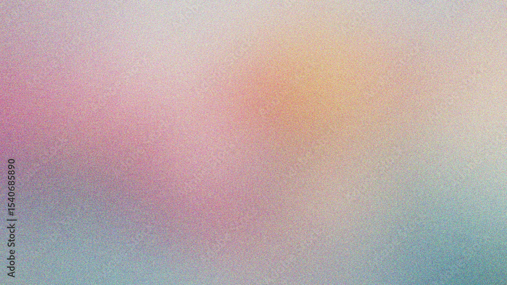 Poster peach, crimson, and lilac smooth gradient background layered with grain noise texture and subtle blu