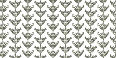 Seamless vintage damask floral pattern for wallpaper or fabric