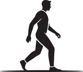 Walking man vector illustration