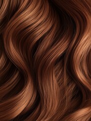 Fototapeta premium Luxurious flowing chestnut brown hair texture background