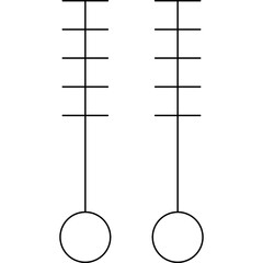 Operation sticks icon single icon vector illustration