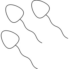 Sperm icon single icon vector illustration