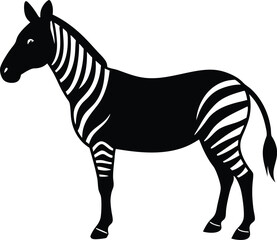zebra vector silhouette