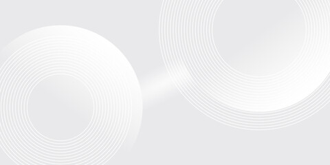 Abstract white glowing geometric lines on gray background, vector illustration eps10