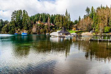 Obraz premium Manzano Bay, Bariloche, Neuquen, Argentina