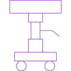 Stretcher icon single icon vector illustration
