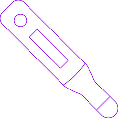Thermometer icon single icon vector illustration