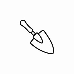 garden shovel tool icon sign vector