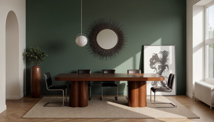 mid-century living room