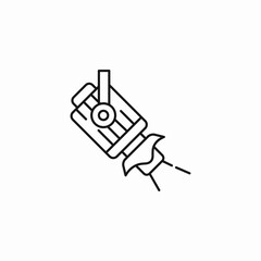 stage light spotlight icon sign vector