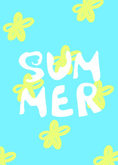 Letni zestaw wektorowy – wakacje, słońce, owoce i relaks © Laura