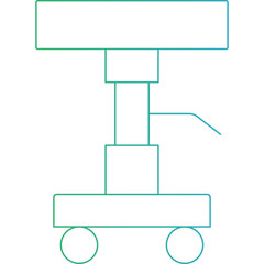 Stretcher icon single icon vector illustration