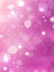 Obraz premium Abstract pink background with blurry bokeh lights, festive celebration banner