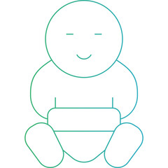 Baby icon single icon vector illustration