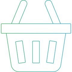 Basket icon 3 single icon vector illustration
