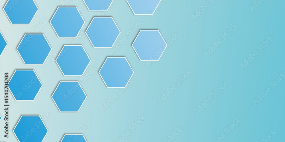 Poster abstract white hexagon vector wallpaper with hexagon grid realistic geometric mesh cells texture min