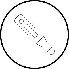 Thermometer icon single icon vector illustration
