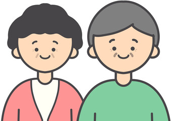 행복한 부부 일러스트